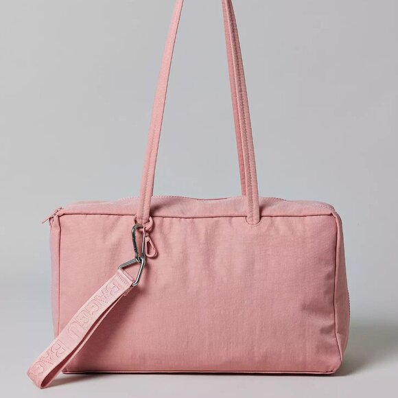 NWT Baggu Medium Nylon Bowler Bag - Rose Tan - Picture 3 of 6